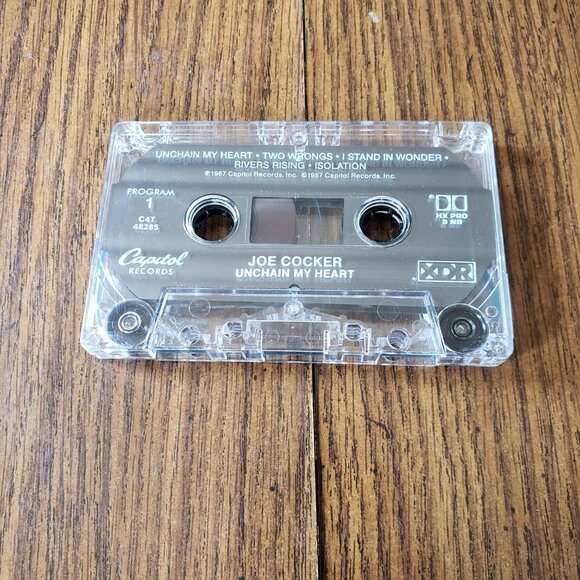 Joe Cocker- Unchain My Heart (Cassette Tape) 1987 Capitol Records - Picture 5 of 6